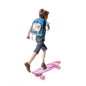 Skateboard pour Enfant Fille Gar&ccedil;on Ado Adulte - Mini Skateboards avec Roues en PU, Complet 59 * 15 * 11cm, Roulements &agrave; Billes ABEC-7, Int&eacute;gr&eacute; Outil en T (Hechheu, neuf)