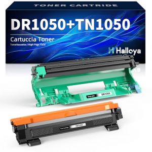 Halloya Toner TN1050 avec Tambour DR1050 Compatible avec Brother TN-1050 DR-1050 pour DCP-1510 DCP-1610W DCP-1612W DCP-1512 MFC-1910W MFC-1810 HL-1110 HL-1212W HL-1210W HL-1112 (TN1050+DR1050) (Chenyi shop, neuf)