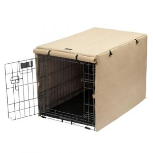 X-ZONE PET Housse de Cage &agrave; Double Porte pour Chien &ndash; Housse de Niche en Polyester (pour Cage m&eacute;tallique de 61, 76, 91, 106, 121,9 cm) (X-ZONE PET., neuf)