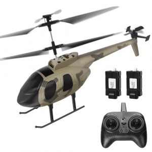 Sitodier H&eacute;licopt&egrave;re t&eacute;l&eacute;command&eacute; pour enfants, 2.4GHz Camouflage H&eacute;licopt&egrave;re RC avec Gyro, H&eacute;licopt&egrave;re radiocommand&eacute; &agrave; 3 canaux avec maintien de l'altitude, cadeau d'int&eacute;rieur pour gar&ccedil;ons et adultes (Sitodier, neuf)