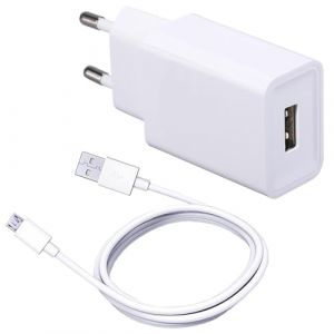 Chargeur Secteur et Câble pour Huawei P10 Lite/P9 Lite/Y7/Y6/P Smart 2019/P8/P8 Lite/Y6P/Y5P/Y6S,Mate 8/7/9,Honor 8X/9 lite/7/6/10 Lite (ZXinWei EU, neuf)