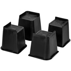 Uping Rehausseur Pieds de Lit Rehausseur Meuble 12,7 CM, pour Pied de Table Lit Adulte Bureau Canapé (4 Pac) (Bangled store, neuf)
