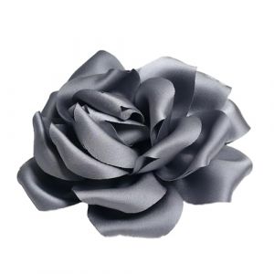Baesics Broche en tissu rose aspect soie pour femme 2 en 1 - Broche et pince à cheveux - Style vintage - Fleur élégante - Accessoire bohème pour blazer, robe, chapeau, veste, mariage, fête, photo (Baesics-de, neuf)