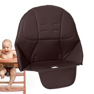 Housse Chaise Haute Pour B&eacute;b&eacute;, Housse De Coussin Pour Chaise Haute, Coussin En Cuir Pour Chaise Haute, Housse Chaise Haute Pour Peg Perego Tatamia Pour B&eacute;b&eacute;, Coussin De Remplacement Facile &Agrave; Installer (keqiux, neuf)
