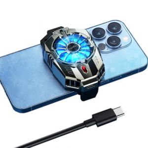 TRILINK Refroidisseur de téléphone pour le jeu, ventilateur universel de refroidissement de téléphone avec deux modes, radiateur de téléphone mobile pour iPhone Android Smartphones de 4,5 à 7in (TriMallStore, neuf)