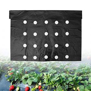 Keyohome Toile de Paillage Anti Mauvaises Herbes 10 x 0.95m, Feutre G&eacute;otextile de Jardin avec Trous de Plantation, Membrane PE Perm&eacute;able Anti UV, Film en Plastique pour Potager et Plantes (RUYUKYJ, neuf)