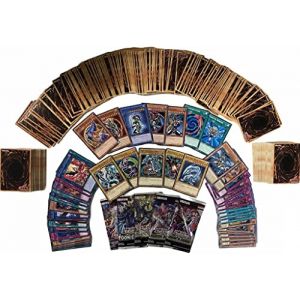 100 Cartes YU-Gi-Oh 85 Communes 10 Rares 5 Cartes Holo + 1 Booster YU-Gi-Oh aléatoire avec des Magiciens et Dragons possibles + 1 Heartforcards® Toploader (Heartforcards, neuf)