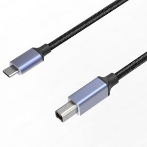 Cable Imprimante USB 1 m&egrave;tre USB-C Compatible avec imprimante scanner Canon HP Dell Epson Brother Lexmark Pixma Xerox Samsung (Phonillico, neuf)