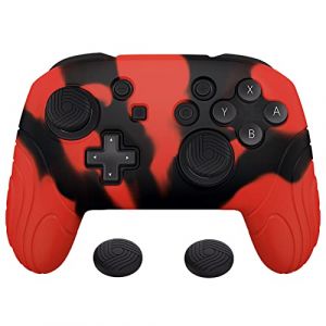 PlayVital Coque pour Switch Pro Protection Manette pour Nintendo Switch Pro,Étui Housse avec Capuchon Joystick,Antidérapante-Violet Grisâtre Foncé,Édition Samouraï (Game Skindecal Store, neuf)