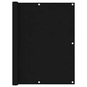 vidaXL Ecran de Balcon Brise-Vue Brise-Vent Store de Jardin Ecran de Protection Ecran d'Intimité Extérieur Noir 120x600 cm Tissu Oxford (vidaXL FR, neuf)