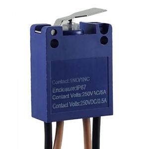 Interrupteur à encliquetage étanche IP67 - Avec système de contact double face - Interrupteur de contact de porte - LED (basse tension) ou 230 V (haute tension) - Marche/arrêt (MixWare MegaShop, neuf)
