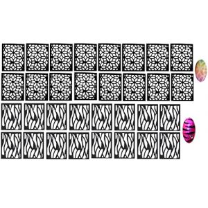 Flower Flowers Collections (pochoir &agrave; ongles en forme de fleur # 118) (Kaz Creations, neuf)