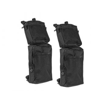 FCOUIID Coco – Lot de 2 Sacs de Selle de réservoir pour VTT, Sac de Rangement pour remorque, Sac de Chasse (Noir) (Shine Tec, neuf)