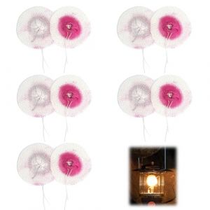 Manchons Remplacement, Lot de 10 Pcs Manchons de Rechange Universel, Manteaux De Lampe à Kérosène, Manchons De Lampe à Gaz, Accessoires pour Camping et Randonnée, pour Lampe à Gaz (LIYANHO, neuf)