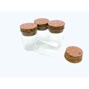 50pcs Bouteille En Verre De Bocaux Petit avec Bouchon En Li&egrave;ge, Capacit&eacute; De Stockage De 15 ml, Mini Bocaux Diam&egrave;tre Ext&eacute;rieur De 30 mm (50, 15ml) (Bottles Factory Store, neuf)