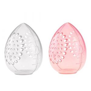 Goufride BoîTe de Rangement ÉPonge Maquillage Poudre Puff Vide en Forme D'Oeuf Transparent Poudre Puff BoîTe de Rangement Maquillage (taiyuanhatuikejiyouxiangongsi, neuf)
