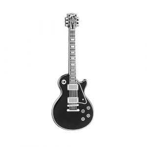 Pin&rsquo;s Guitare Geepins | Magnifique Broche Miniature LP Noir | 52 mm | &Agrave; Porter sur un Sac &agrave; Dos, une Chemise, une Veste, un Revers, ou un Chapeau | Pr&eacute;sent&eacute; dans Tr&egrave;s Joli &Eacute;tui &agrave; Guitare (Antony Scott, neuf)