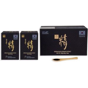 GINSENG NOIR Coréen - Coffret 2x50g Extrait Concentré 100% Naturel - Cure de 3 mois - Haute teneur en saponines 80 mg/g - Ginsénosides Rg1, Rb1, Rg3 > 6 mg/g. Renforcé en ginsénosides Rg3, Rg5 et Rk1 (Ginseng Premium, neuf)