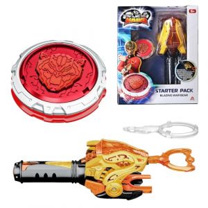 INFINITY NADO Toupie pour Enfants Jouets m&eacute;talliques gar&ccedil;ons, Battle Tops Toupie Launcher, Spinning Tops &agrave; partir de 5 6 7 8 9 10 11 12 Ans Cadeau, Starter Pack - Blazing War Bear (docsmagic, neuf)