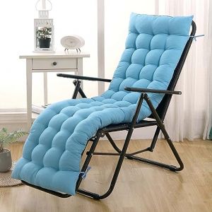Coussin De Chaise Longue Bain De Soleil,Coussin Transat Jardin Exterieur Antid&eacute;rapante, Coussins De Meubles De Jardin, Coussin Transat &Eacute;pais Pour Fauteuil Relax Lounge - Sans Chaise(13#,48*163cm) (Fengzi Comprehensive, neuf)