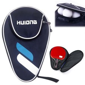 iTYOOS Housse Raquette Ping Pong pour 1 Raquette et 3 Balles, Sac de Ping Pong, Sac de Raquette de Tennis de Table, Accessoires de Raquette de Ping Pong, Housse de Ping Pong (iTYOOS, neuf)