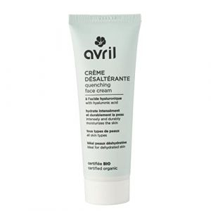Avril - Crème Désaltérante Bio - Hydratation Intense - Acide Hyaluronique - Aloe Vera Bio - 99% d'Origine Naturelle - Fabriqué en France - 50ml (Bio et sans additif, neuf)