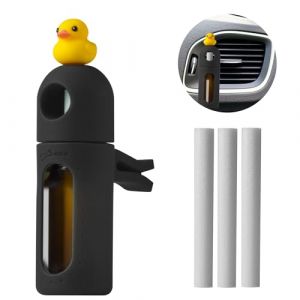 BONE Désodorisant de voiture Diffuseur de parfum Clip pour bouches d'aération – Huile essentielle de parfum pour homme et femme – Décoration de parfum pour voiture (Patti Duck) (Bone FR, neuf)