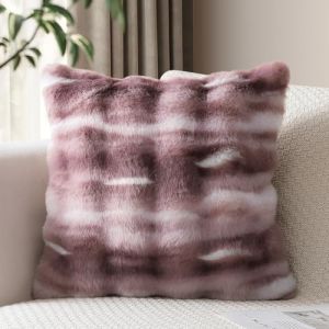 JOTOM Lot de 1 housse de coussin en peluche 60x60 cm douce d&eacute;corative housse de coussin d&eacute;coratif en fausse fourrure moelleuse taie d'oreiller pour canap&eacute; sofa chambre &agrave; coucher coussin 60x60 cm (Jotom Europe, neuf)