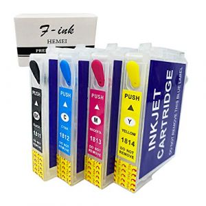 Hemei@ T1816 Cartouche d'encre rechargeable vide pour imprimante Epson XP-415 XP-412 XP-315 XP-312 XP- 212 XP-215 XP-325 XP-322 XP-425 XP-422 XP-225 (SOLOSHOPITALIA, neuf)