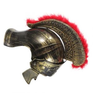 Gatuida Casque de Soldat M&eacute;di&eacute;val Dor&eacute; pour Adultes Accessoire de Costume Romain Chapeau Cosplay pour F&ecirc;te Carnaval et Halloween D&eacute;coration Antique R&eacute;aliste (Brandon Zou, neuf)