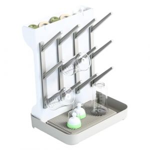 Ghjkldha Baby Bottle Dryer Rack, Space Saving Drying Holder, Vertical Bottle Organizer, Efficient Draining Tool, 10.63x8.66x14.17 inches, Ideal for Baby Accessories and Feeding Needs (yantixke, neuf)