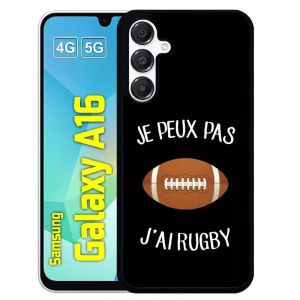 Générique Coque pour Galaxy a16 4g|5g - Je Peux Pas j AI Rugby - Silicone - Noir (FABRIKEACOQUE, neuf)