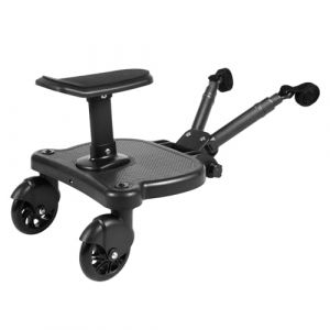 Planche de poussette avec siège, marchepied pour toutes les poussettes, avec organiseur de poussette et sangle de suspension, planche Kiddy pour enfants de 3 à 7 ans, charge maximale de 25 kg (XCPTOE, neuf)