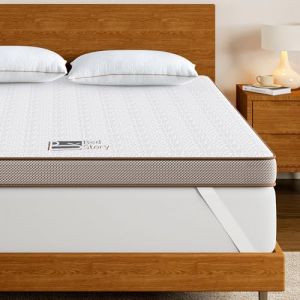 BedStory Surmatelas 90 x 190 &agrave; M&eacute;moire de Forme de 7,5CM Surmatelas R&eacute;versible Mousse avec Gel Plus Respirant, Mousse Pr&eacute;mium de Haute Densit&eacute;, D&eacute;houssable et Lavable (Sleepsheep, neuf)