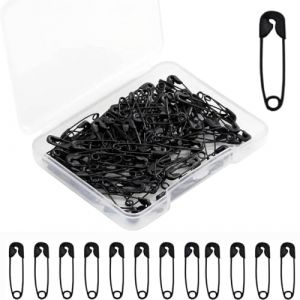 500 Pièces Épingle à Nourrice,BetterJonny 19mm Noir Épingle de Sûreté Épingles de Sûreté en Métal pour Couture Vêtements Bricolage (BASICON, neuf)