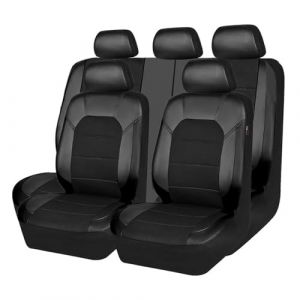 REIJAX 9pcs Voiture Housses De Siège Ensemble pour Peugeot 3008 II (Phase II, 2020) 2020-2023 Avant Et Arrière étanche Confortable Cuir Respirant Couvre-Siège Accessoires,A (Wang Nuan's Direct Store, neuf)