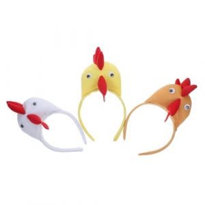 FOMIYES 3pi&egrave;ces Bandeau Poulet Lot De -t&ecirc;te De Poulet Pour F&ecirc;te Halloween Accessoires De Costume Animaux Couvre-chef De Costume (Family&Personal, neuf)