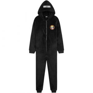 Get Trend Naruto Combinaison Pyjama Gar&ccedil;on Hiver, Grenouill&egrave;re Polaire Enfant et Ado Chaude, Onesie Anime, Idee Cadeau (14-15 Ans, Noir Naruto) (Get Trend., neuf)