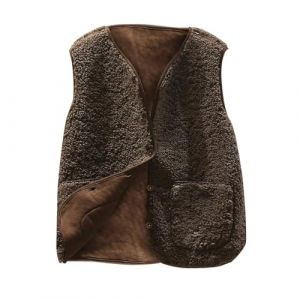 Gilet Enfant Fille Fausse Hiver Fourrure Manteau Col Debout sans Manches Cardigan Imitation Fourrure Gilets en Molleton Polaire Doux Laine Manteaux Sans Manches Ado Garcon Élégant Outerwear 5-14 Ans (⭐⭐⭐⭐⭐AEGJEGVD⭐⭐⭐⭐⭐, neuf)