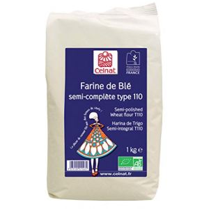 Farine de Bl&eacute; compl&eacute;te T 110 biologique 1 kilo (ETIKBIO, neuf)