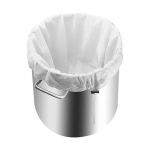 3PCS Sac de Filtration pour Brassage 46x40cm, Sacs filtrants Blancs R&eacute;utilisable, Poche Filtrante avec Cordon, Sacs en Filtre Cuisine pour Vin, Bi&egrave;re, Filtre &agrave; Fruits, Lait V&eacute;g&eacute;tal, Tamis de Brassage (WuJiChunMi, neuf)
