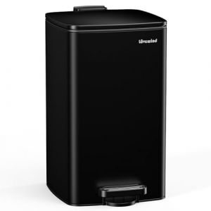 Lovewind Poubelle De Cuisine, Poubelle À Pédale Noire En Acier Inoxydable De 30 L, Avec Couvercle Et Seau Intérieur, Adaptée À La Cuisine, À La Salle De Bain Et Au Salon (PANGRONG SHOP, neuf)