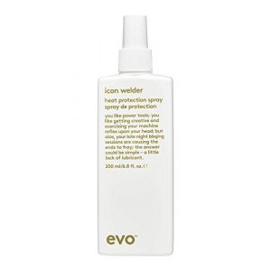 Evo Icon Welder Hot Tool Shaper Spray de protection thermique pour tous les types de cheveux Protection contre la chaleur et l'humidité Protection UVA/UVB 200 ml (New Flag GmbH, neuf)