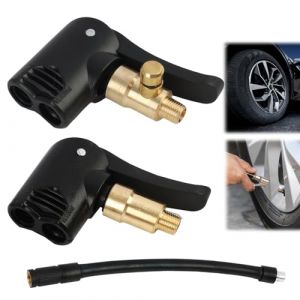 2 Pièces Adaptateurs de Valve de Pneu pour Voiture, Moto et Vélo, Mandrins à Air Comprimé avec Adaptateur Schrader et Presta, Embout de Gonflage Universel, pour Gonflage Rapide (HuiXingMing, neuf)