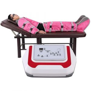 Yhsdfcn Appareil de Pressoth&eacute;rapie Professionnel pour Drainage Lymphatique, Massage par Compression d'Air et Minceur - Combinaison Compl&egrave;te pour Circulation et R&eacute;cup&eacute;ration,Rose (wanghualianeu, neuf)
