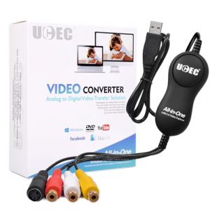 UCEC All-in-One Capture Vid&eacute;o Bo&icirc;tier d'Acquisition Vid&eacute;o Audio USB 2.0 VHS pour DVD Converter pour Mac OS X PC Windows 7 8 10, &Eacute;dition Mise &agrave; Niveau (kebaohuanbaokj, neuf)