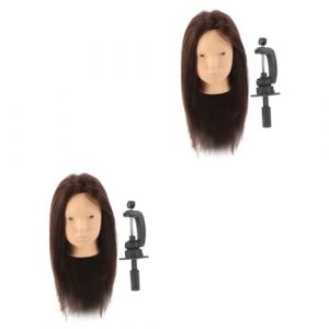 Beaupretty 2 Ensembles tête de modèle de coiffure tête de mannequin cheveux humains tête de mannequin pour la coiffure mannequin de cheveux tête mannequin têtes de mannequin Plastique (lorianca, neuf)