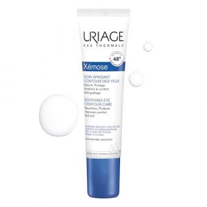 Uriage Xemose Soin Apaisant Contour des Yeux - 5% de Beurre de Karité, Sulfate de Dextran - Apaise les Démangeaisons & Décongestionne - Sans Parfum - Peaux Sèches Sujettes aux Démangeaisons - 15ml (Skincare Expert France, neuf)