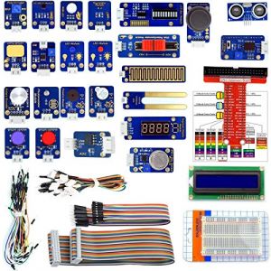 Adeept Kit de d&eacute;marrage de capteur de 24 modules pour Raspberry Pi 4/3/2 B/B+, Raspberry Pi avec tutoriels, avec Code C et Python, Guide PDF de 95 Pages (Adeept-Europe, neuf)