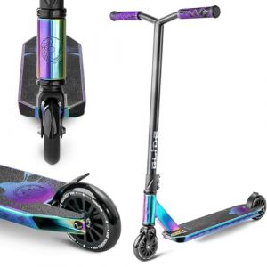 Trottinette Freestyle Movino Glide | IHC | Roulements ABEC 9 | Trottinette Enfant-Résistante aux Acrobaties | Pro Stunt Scooter | Roues de 100mm | Poids 3,3 kg | Aluminium 6061 (Neochrome) (MOVINO, neuf)